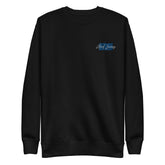 Embroidered God Loves Detroit Fleece Sweatshirt - Blue Text